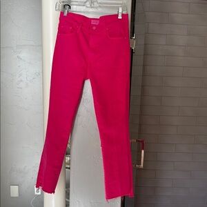 Mother Insider Crop Vibrant Pink Women's Jeans